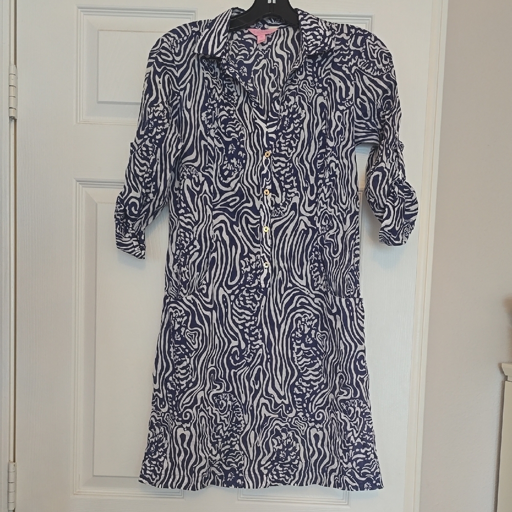 Lilly Pulitzer Zebra Print Swim Coverup
